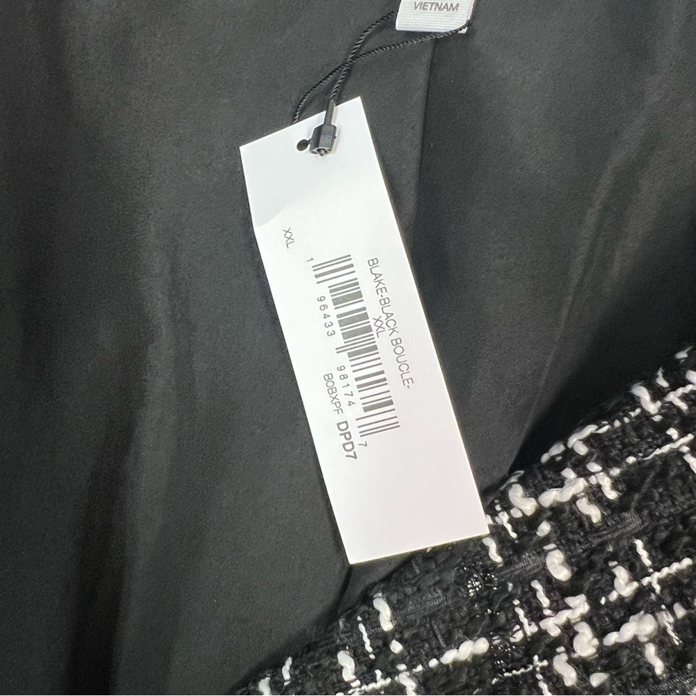 The Drop Black and White Plaid Women's Blazer Size XXL - Picture 7 of 9